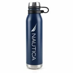 Brand new ❤️ Nautica Mens Logo Double-Walled Stainless Steel Water Bottle 👍